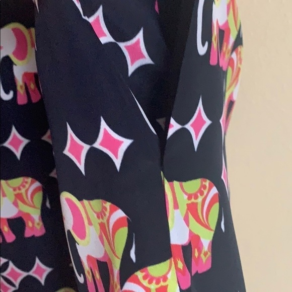 Crown&Ivy Elephant Print Sheath Dress,Navy-Pink ,4 - Picture 12 of 14